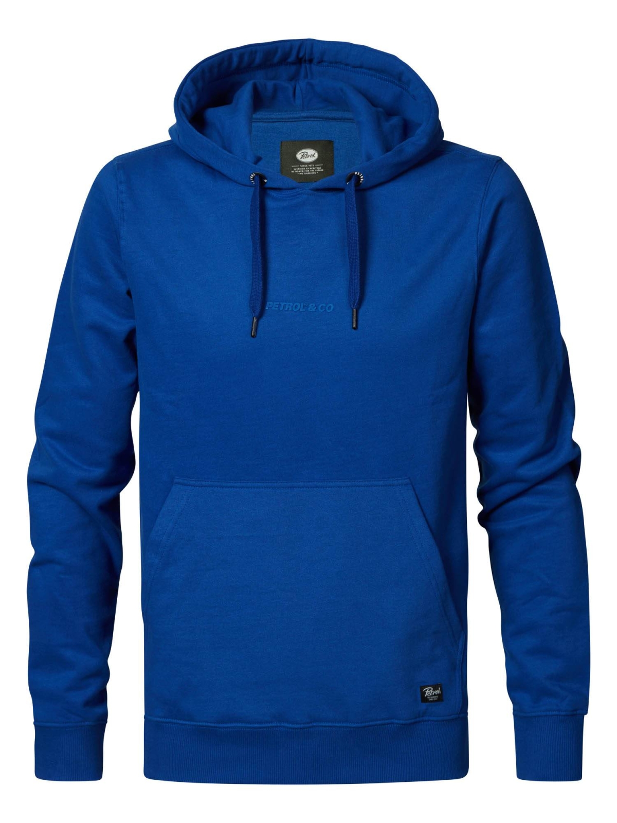 Hoodie with Petrol Logo - Royal Blue