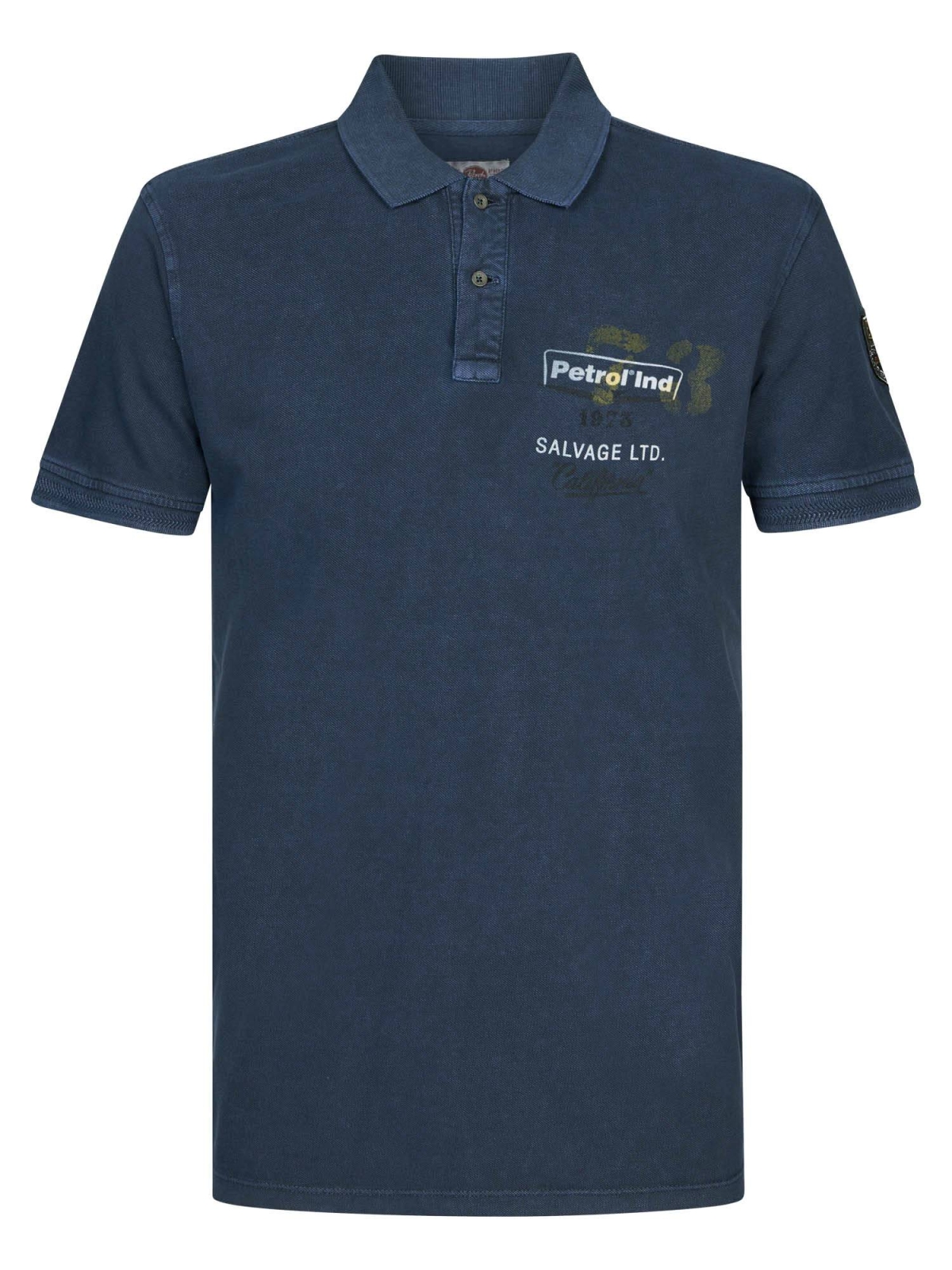 Petrol Sporty Artwork Polo Shirt - Blue