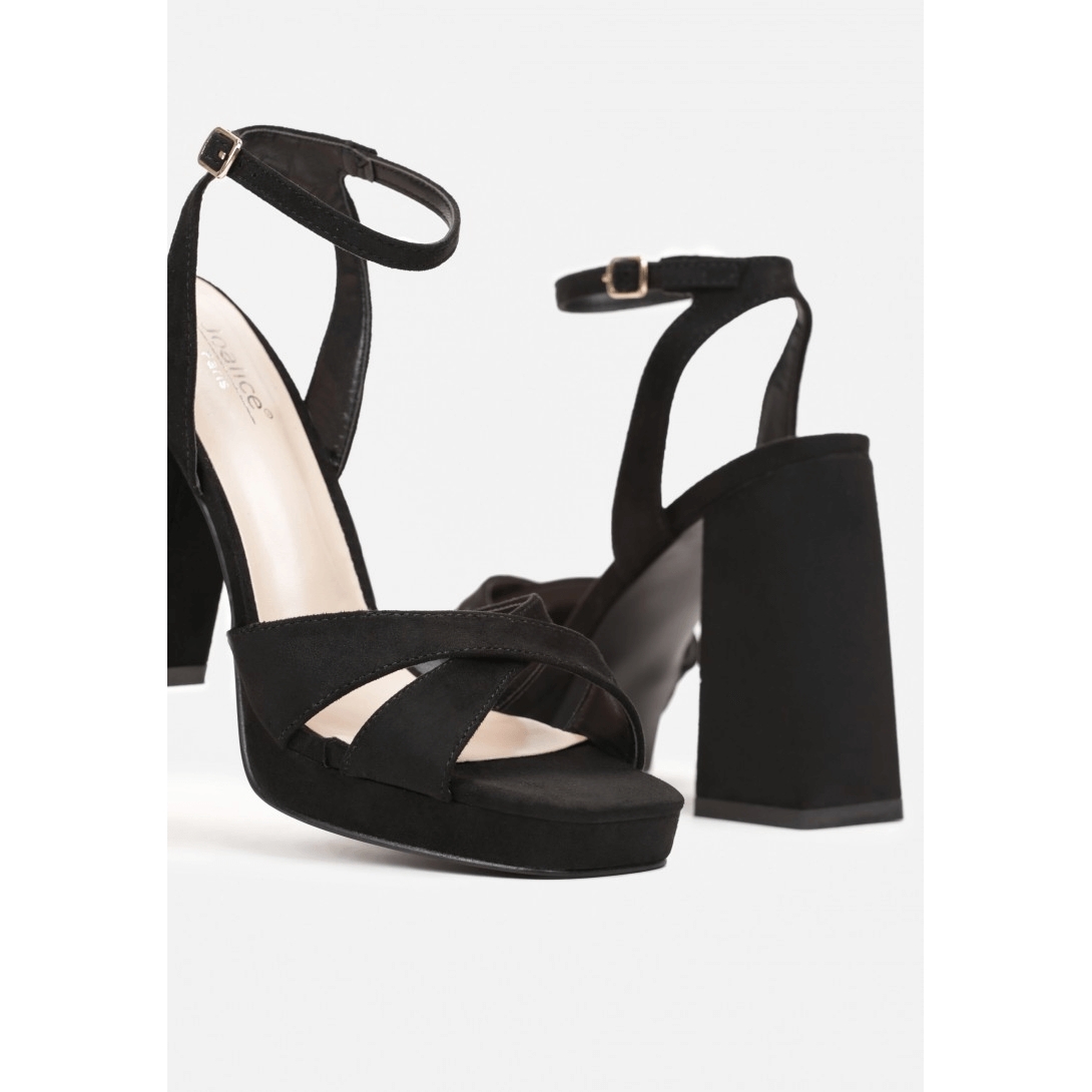 High Heeled Sandals - Black