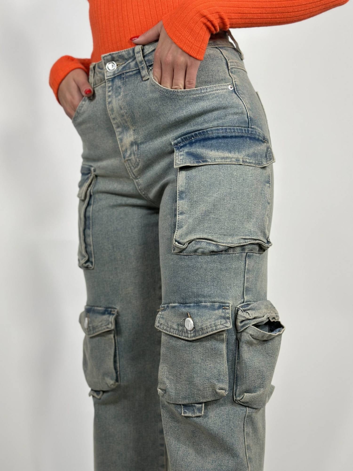 Cargo Jeans - Blue