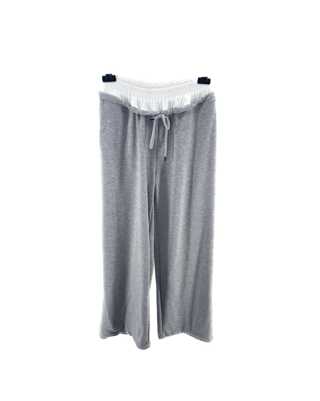 Wide Leg Sweatpants - Grey