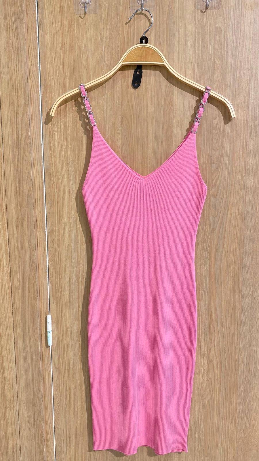 Ribbed Dress - Pink