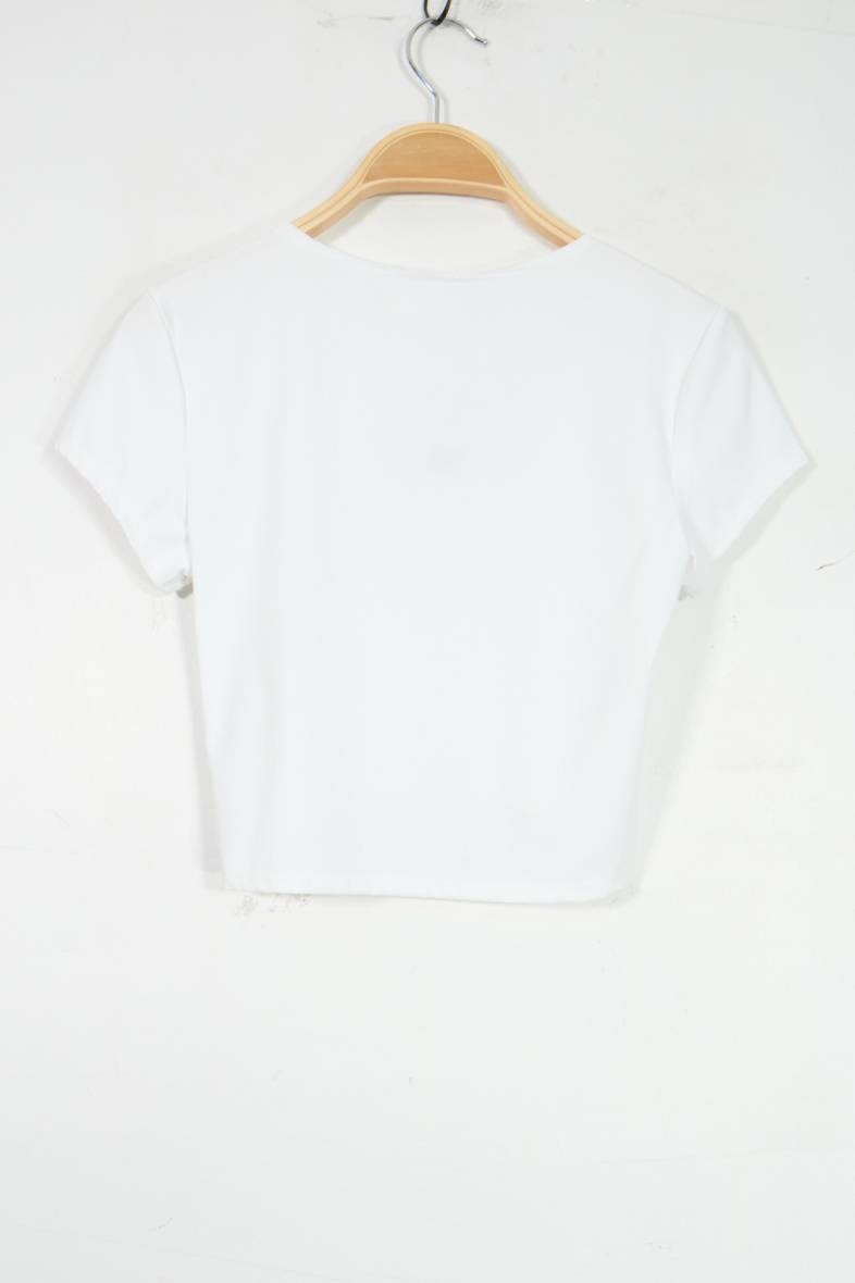 Cropped T-shirt - White