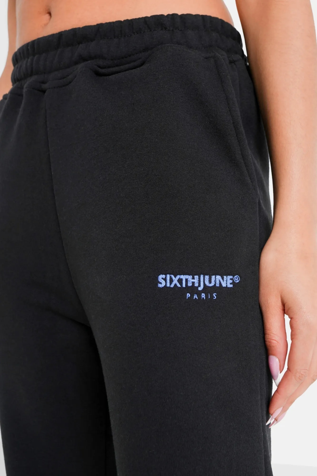 Sixth June Embroidered Logo Joggers - Black