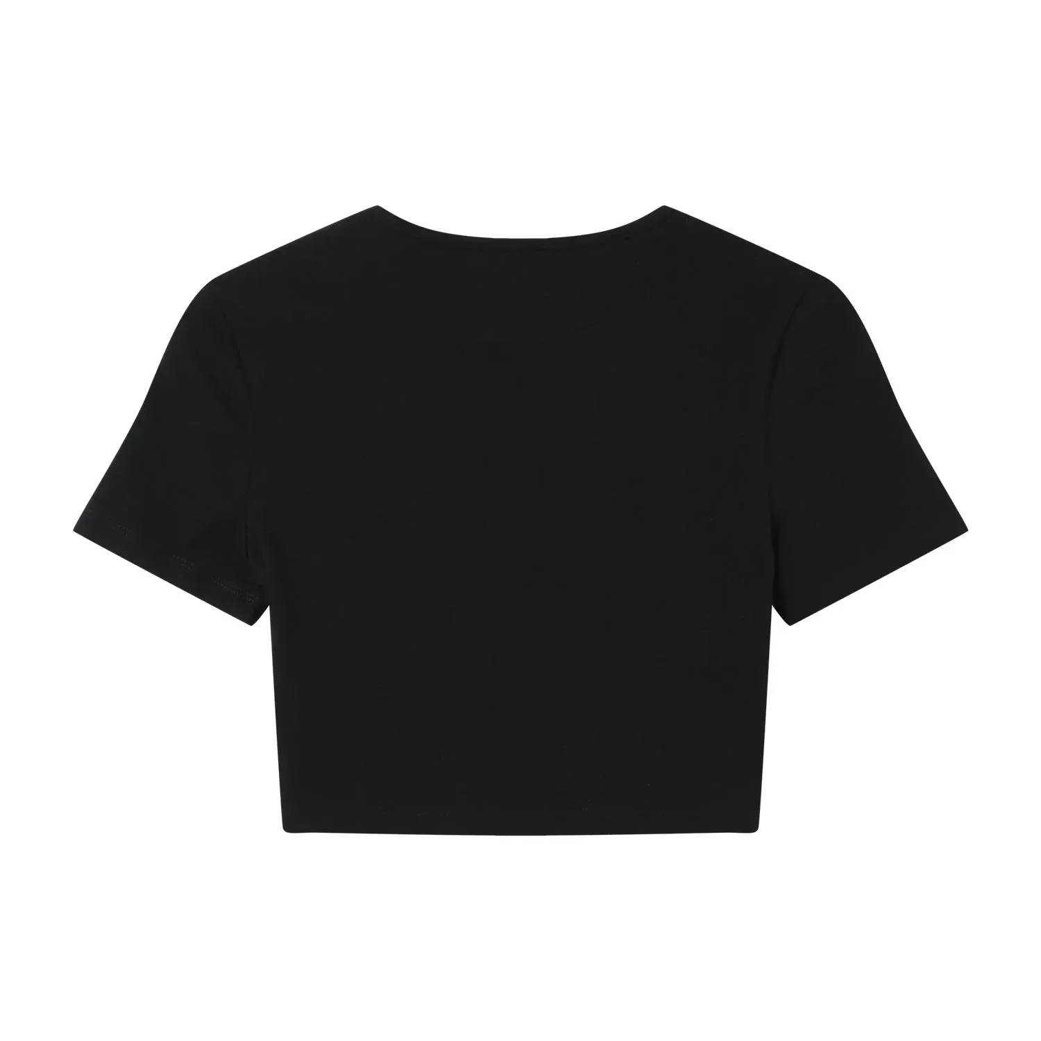 Sixth June Embroidered Heart Logo Top - Black