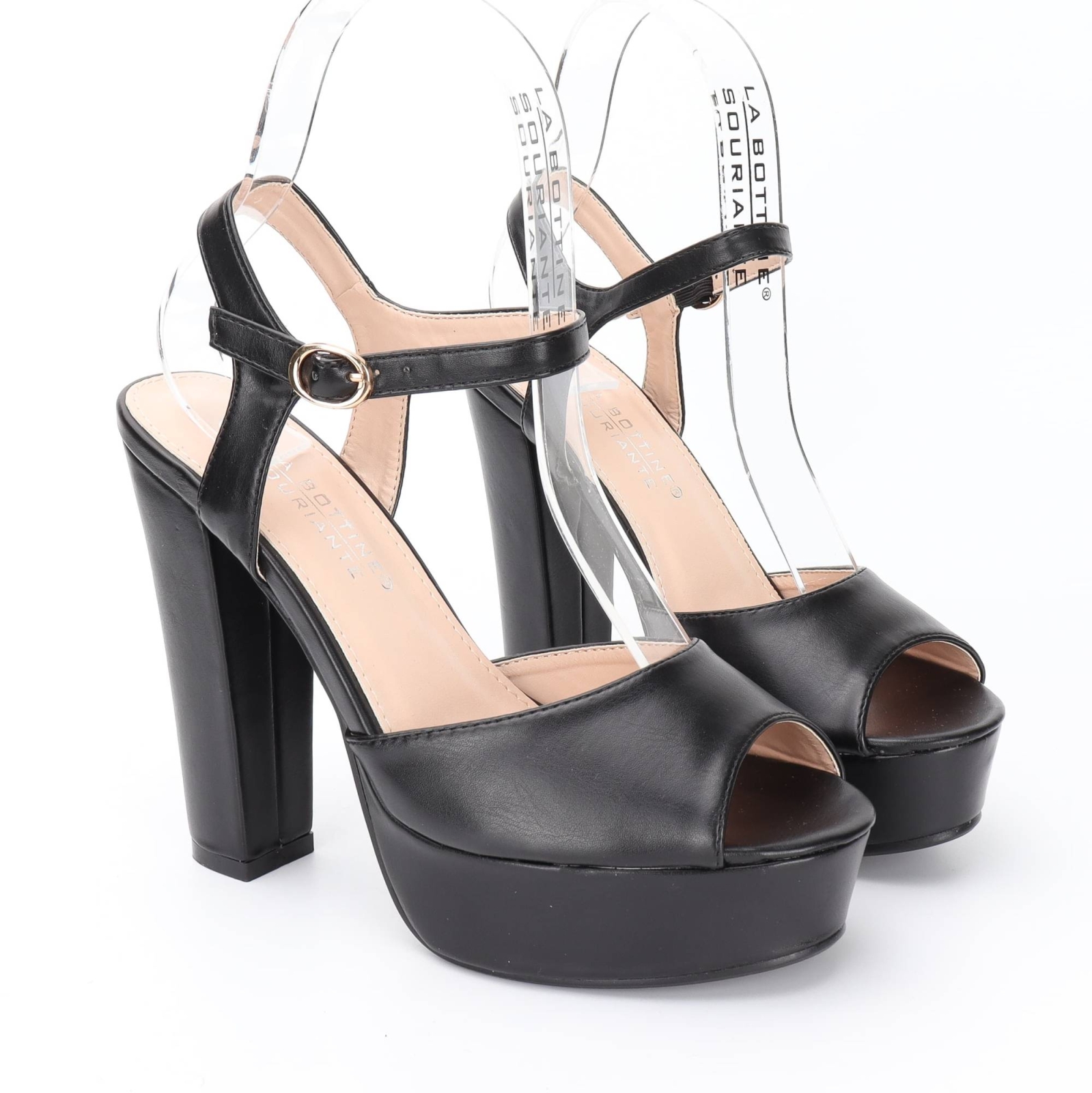 High Heel Sandals - Black