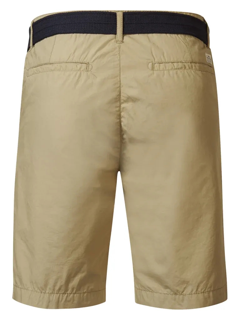 Petrol Chino Shorts with Belt Tropicana - Beige