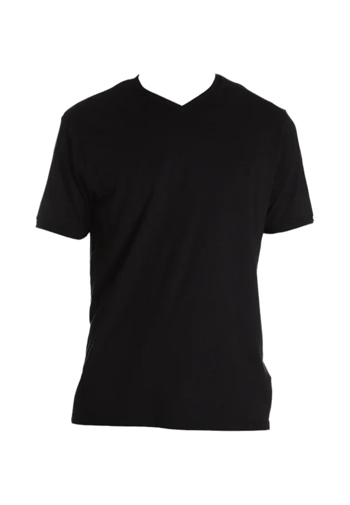 Basic V-Neck T-shirt - Black