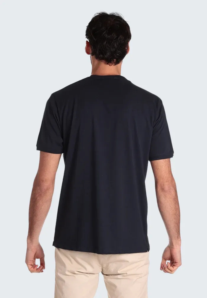 Basic V-Neck T-shirt - Blue