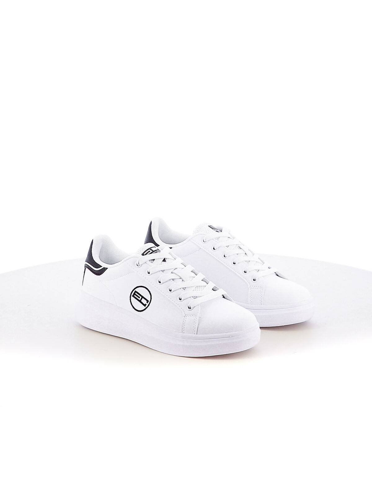 Enrico Coveri Sneakers ULAMA METAL GLITTER - White/Black