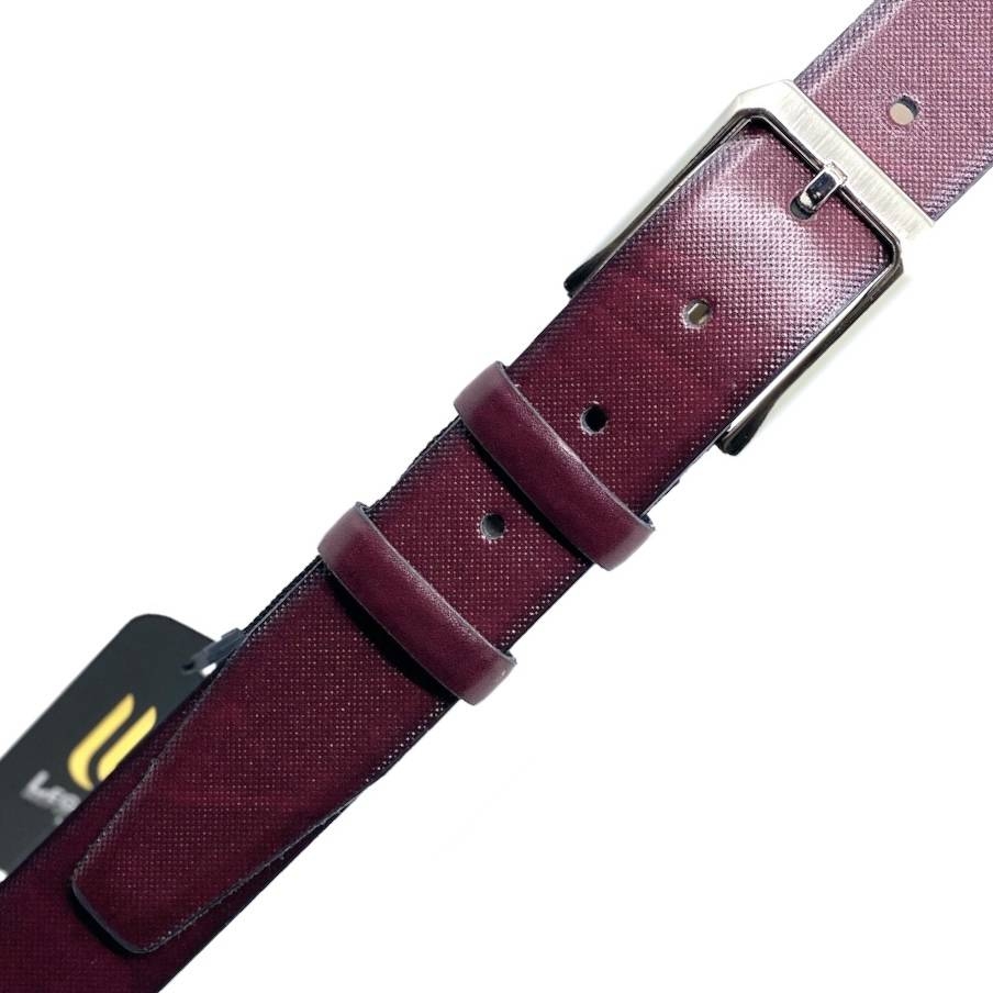 P.U. Leather Belt - Bordeaux