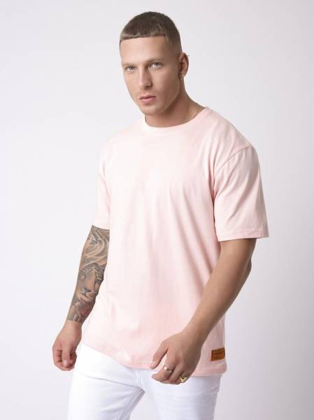 Project X Paris Simple Sleeve Logo Embroidery T-Shirt - Pink