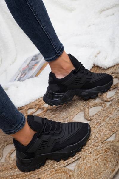 Rubber Sneakers - Black