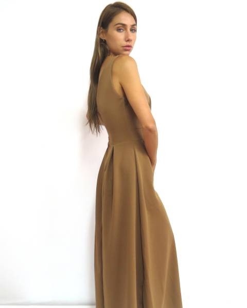 Elegant Maxi dress - Camel