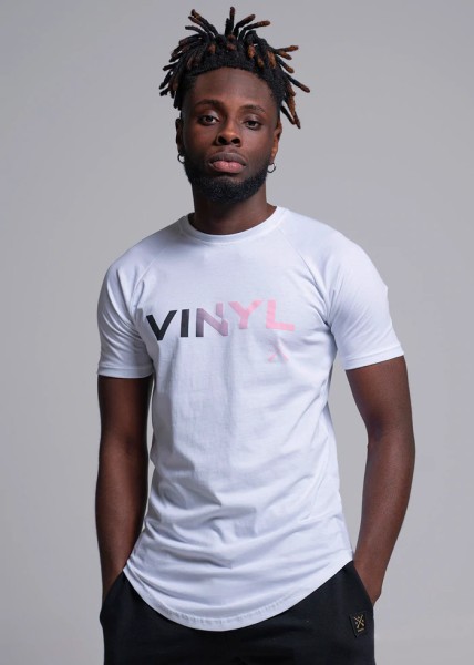 Vinyl Ombre Logo T-shirt - White