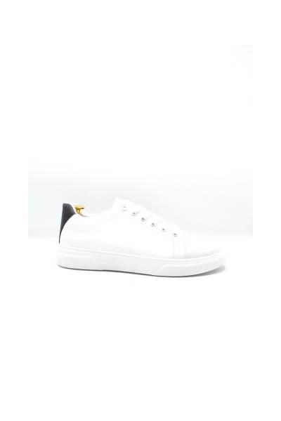 Solid Colour Sneakers - White