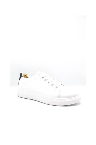 Solid Colour Sneakers - White