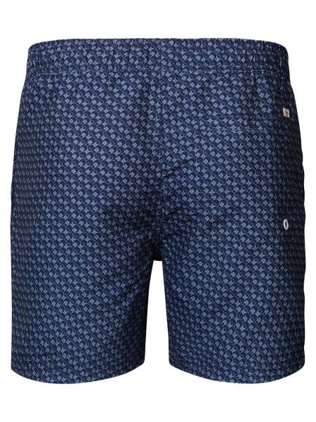 Petrol Printed Swimming Shorts - Blue