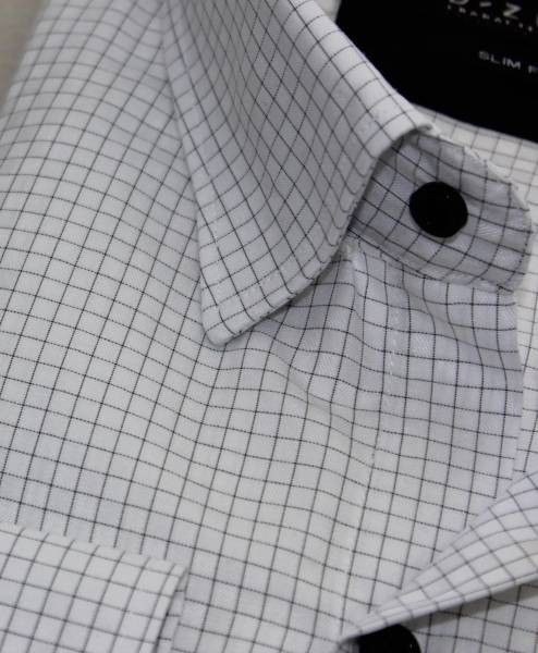 Mini Check Pattern Shirt - White