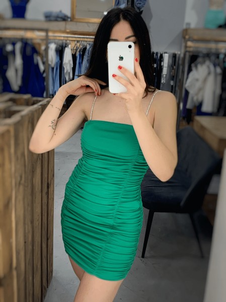 Sparkle Mini Dress - Green