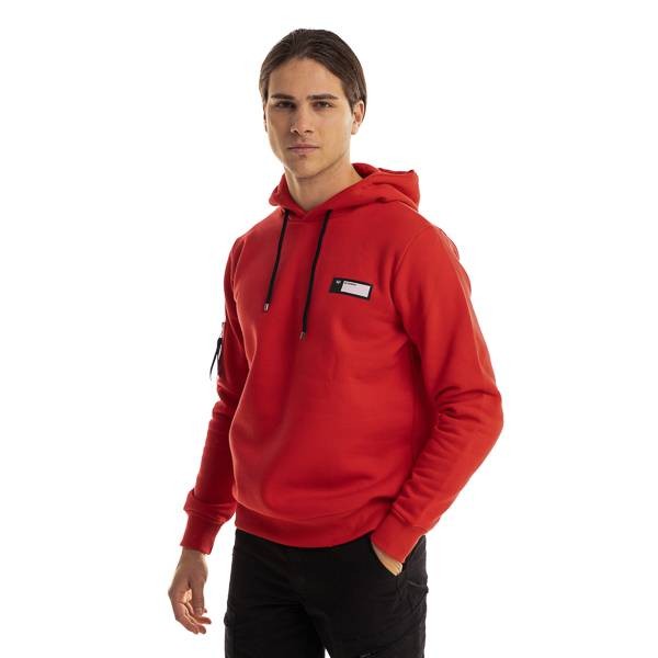 Martini Chest Logo Hoodie - Red