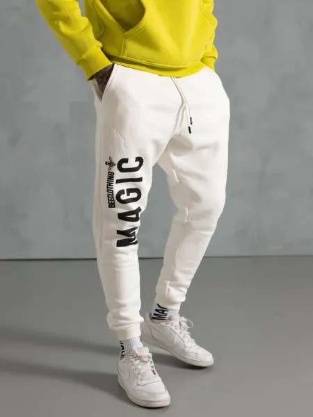 MagicBee Front Logo Pants - White