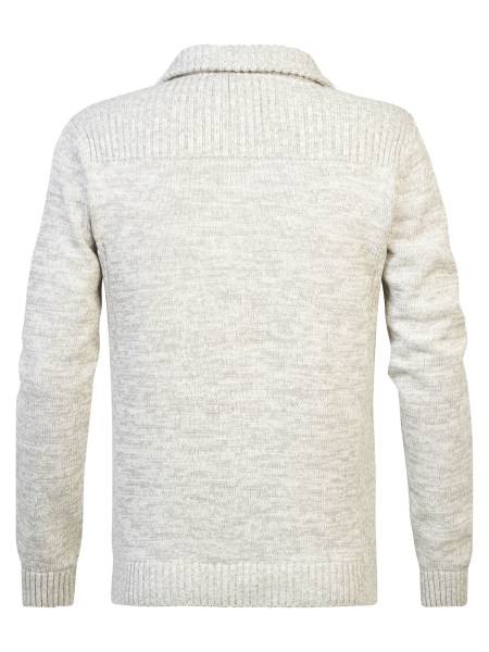 Petrol Knitted Cardigan - White