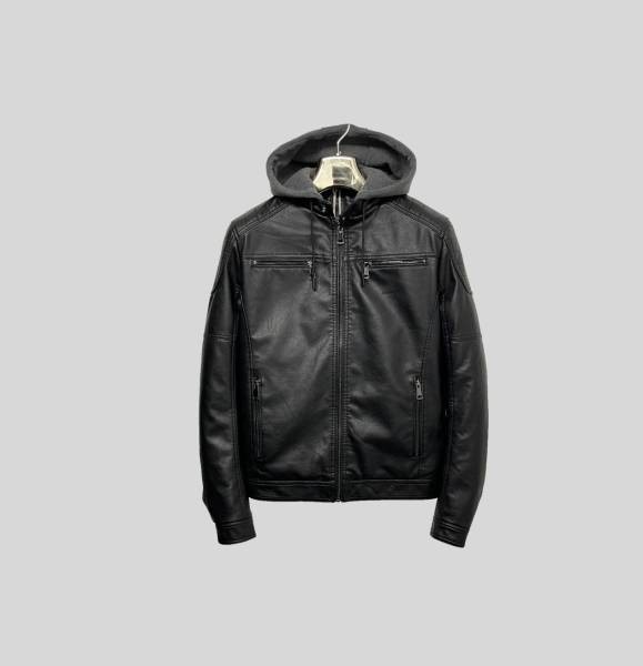 Eco-Friendly Leather Jacket - Black