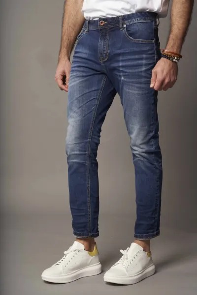 Slim-Fit Jeans - Blue Denim