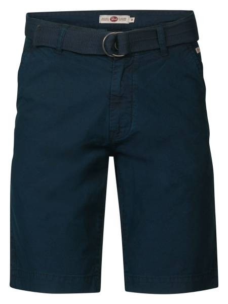 Petrol Belted Chino Shorts - Blue