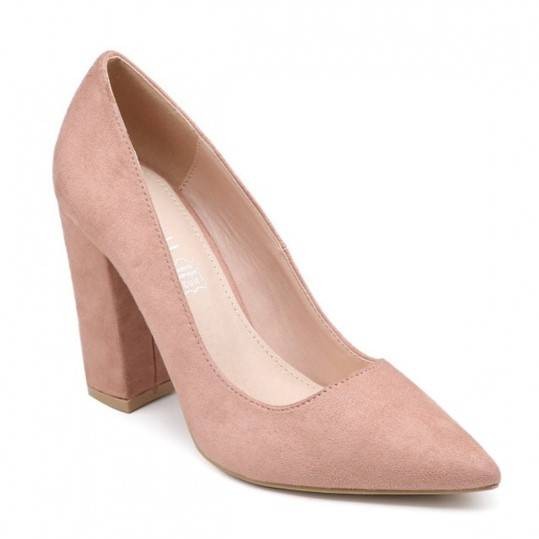 Low Heeled Shoes - Beige