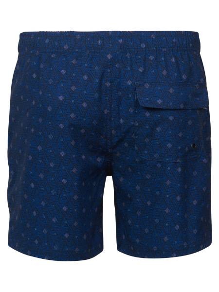Petrol Print Swimming Shorts - Blue