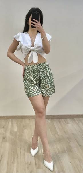 Printed Shorts - Green