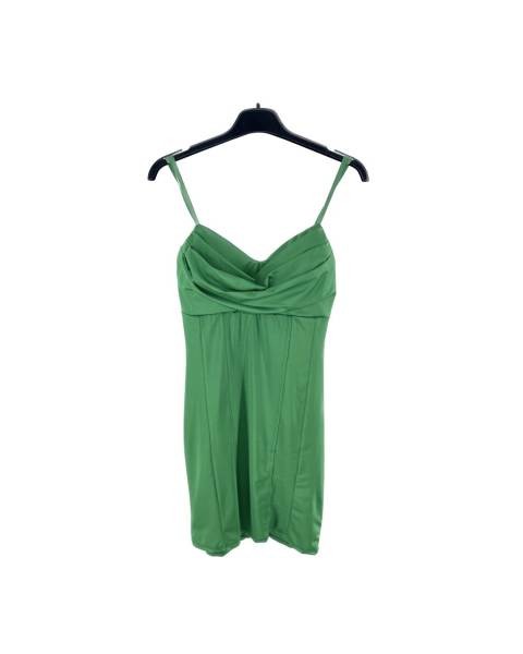 Strappy Bodycon Short Dress - Green