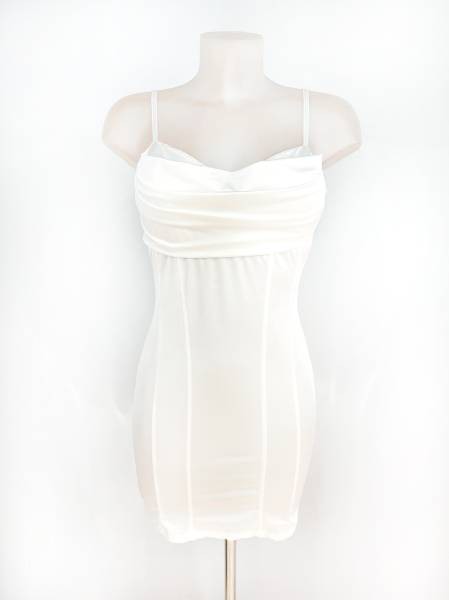 Strappy Bodycon Short Dress - White