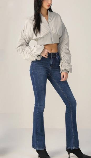 Push Up Flared Jeans - Blue