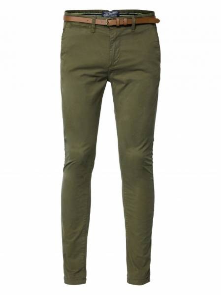 Petrol Industries Belted Chinos - Khaki
