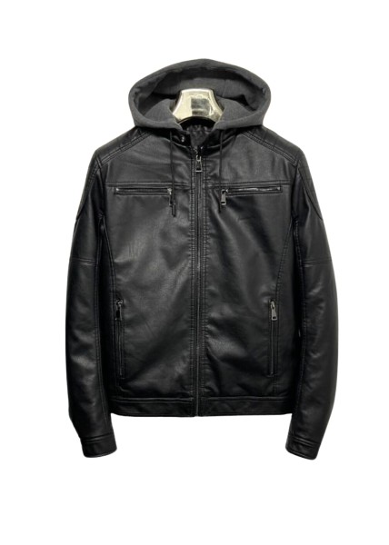 PU Leather Jacket - Black