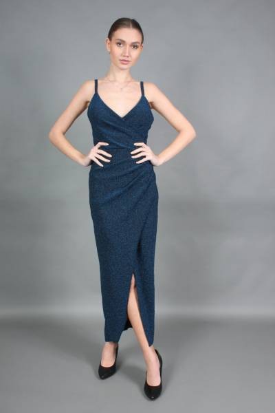 Glitter Elegant Dress - Blue