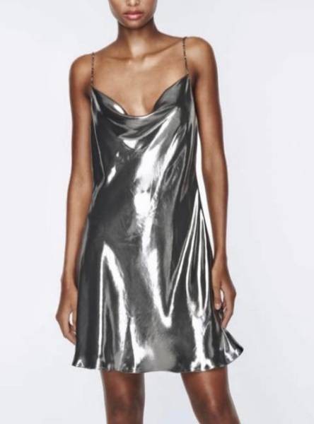Metallic Dress - Silver