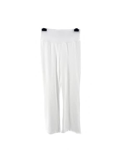 High Waist Sweatpants - White