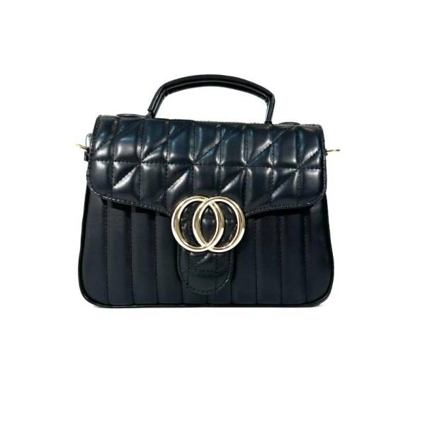 Quilted Square Bag - Black