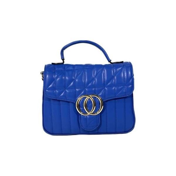 Quilted Square Bag - Royal Blue