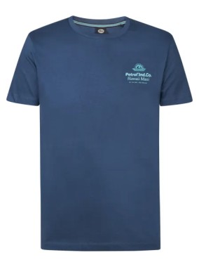 Petrol Artwork T-shirt Radient - Blue