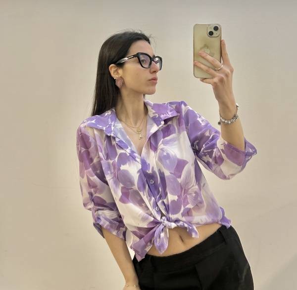 Printed Shirt - Lilac