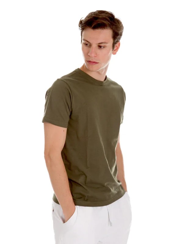 Basic Round Neck T-shirt - Khaki