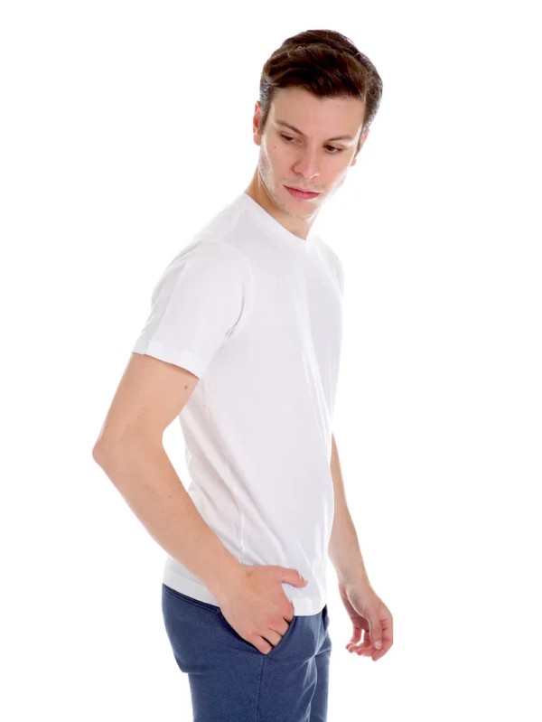 Basic Round Neck T-shirt - White