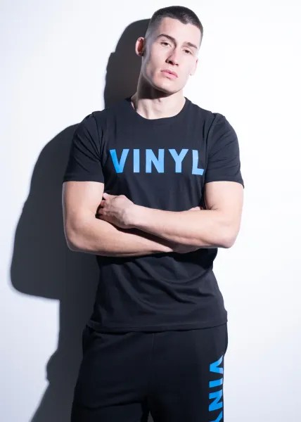 Vinyl Logo Print T-shirt - Black