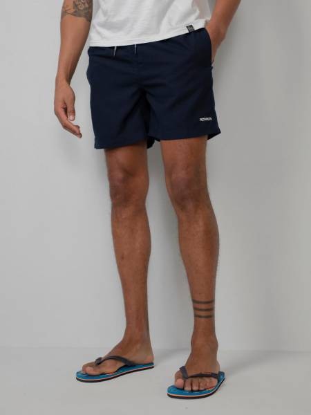 Petrol Solid-coloured Swimming Shorts - Blue