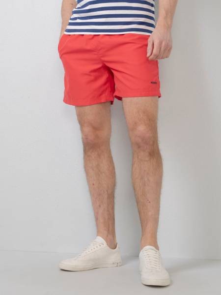 Petrol Solid-coloured Swimming Shorts - Red